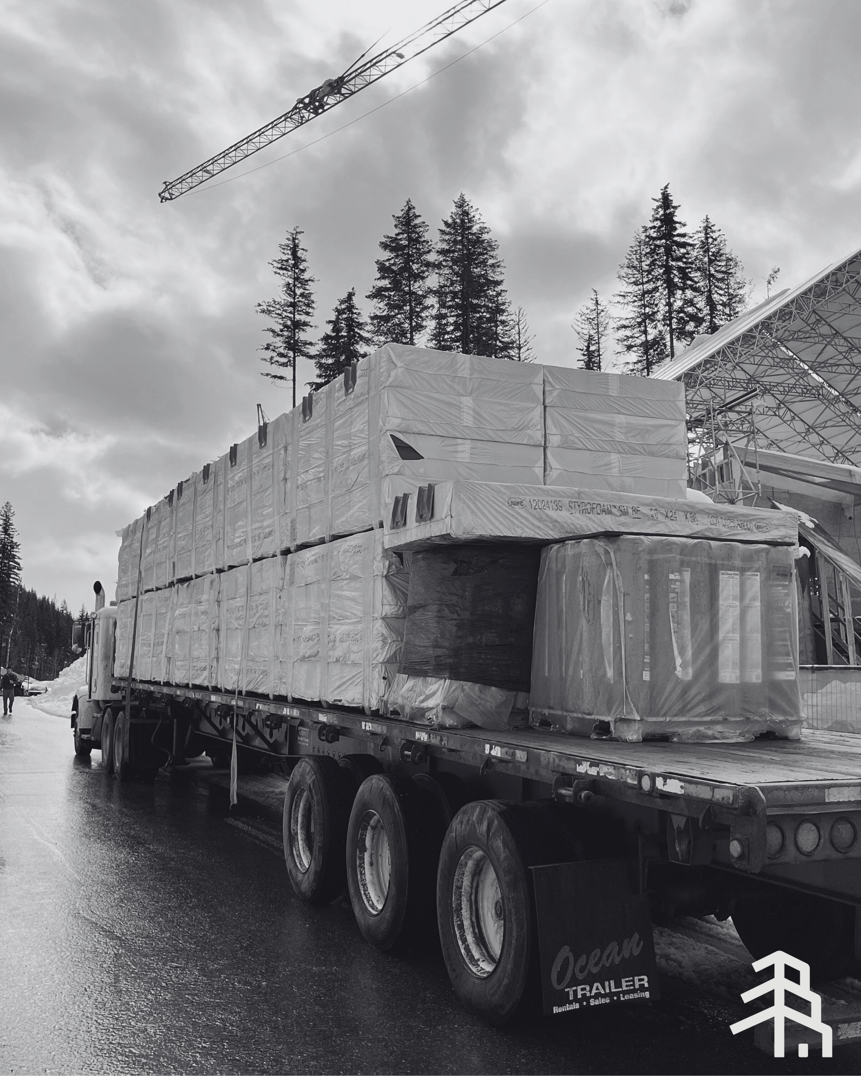 Building material for a build