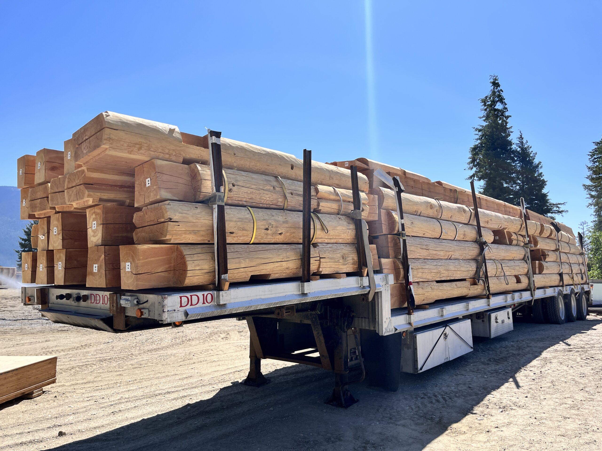 Building materials ready to for use.